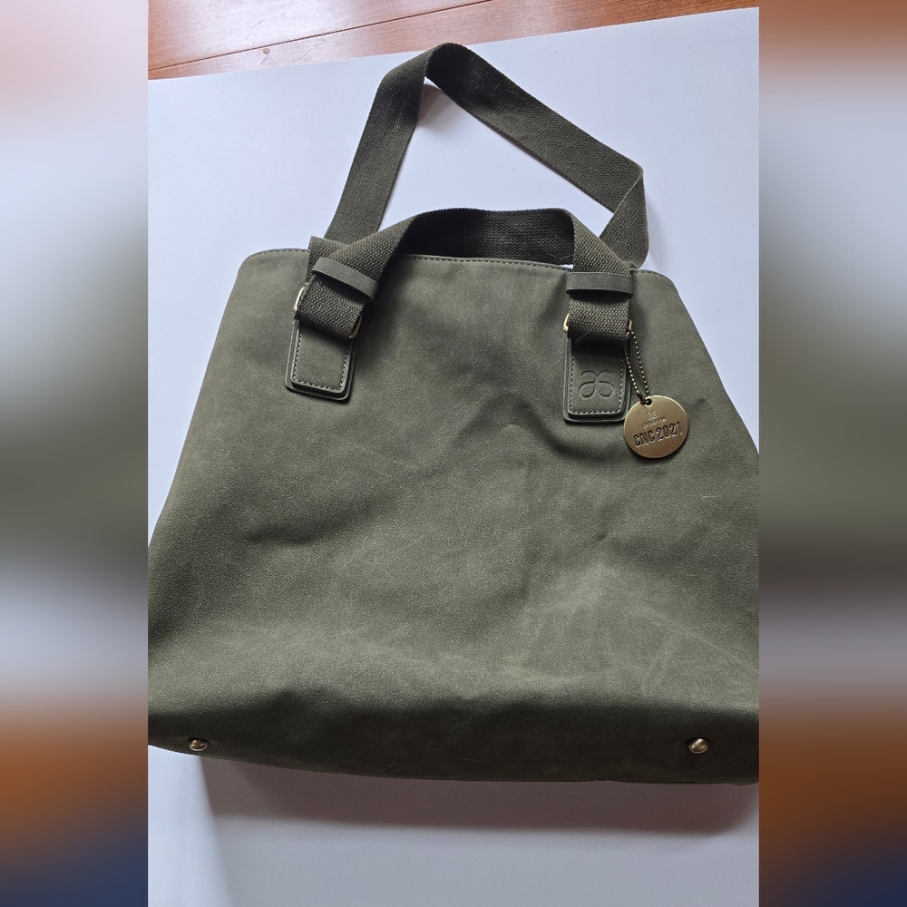 Olive Green Tote Bag